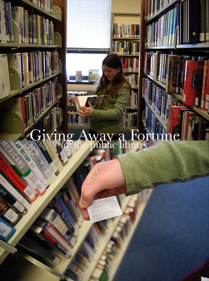 Giving Away a Fortune @ The Public Library