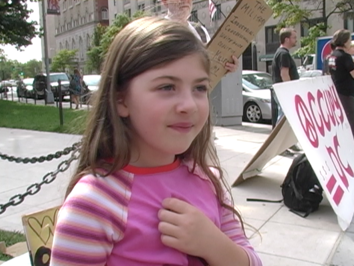 7 year old Interviews Occupy DC Protesters